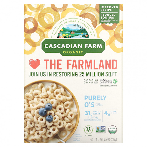 Cascadian Farm, Органические хлопья Purely O's, 243 г (8,6 унции) #1