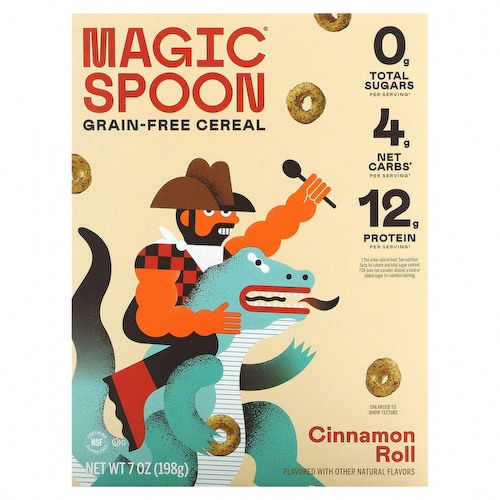 Magic Spoon, Хлопья без злаков, булочка с корицей, 198 г (7 унций) #1