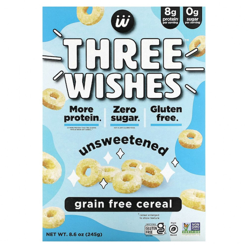Three Wishes, Хлопья без злаков, несладкие, 245 г (8,6 унции) #1