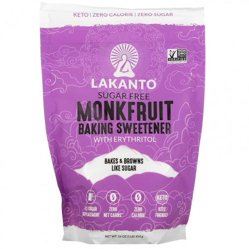 Lakanto, Подсластитель для выпечки из плодов монаха с эритритолом, 454 г (16 унций) #1