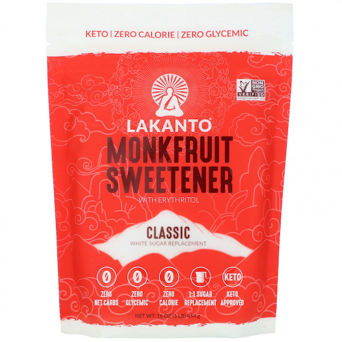 Lakanto, Подсластитель из архата с эритритолом, классический, 454 г (1 фунт) #1
