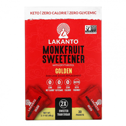 Lakanto, Подсластитель из архата с эритритолом, золотой, 30 пакетиков #1