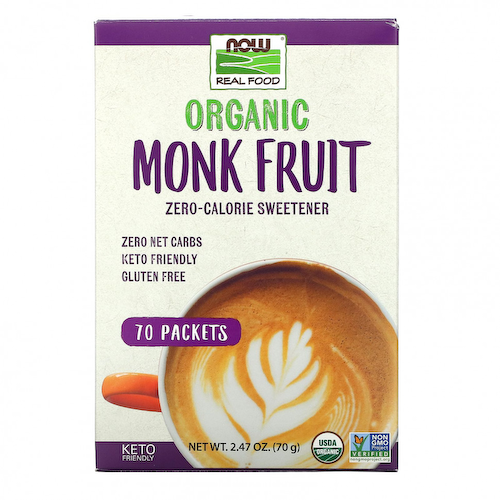NOW Foods, Real Food, органический подсластитель из архата с нулевой калорийностью, 70 пакетиков, 70 г #1