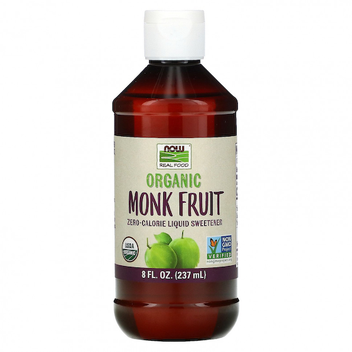 NOW Foods, Real Food, органический архат, жидкий подсластитель с нулевой калорийностью, 237 мл (8 жидк. унций) #1
