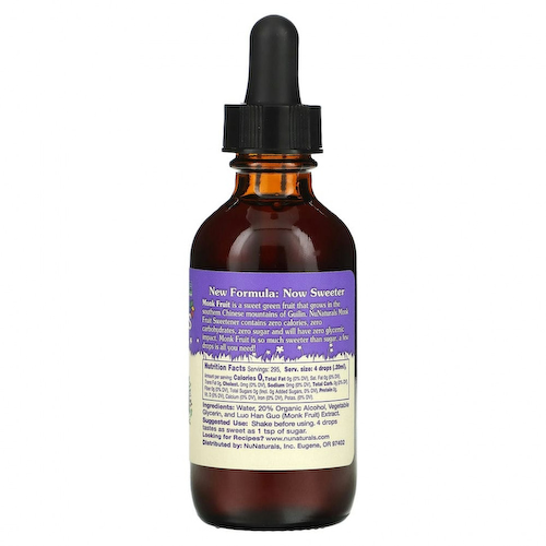 NuNaturals, Подсластитель из архата, 59 мл (2 унции) #1