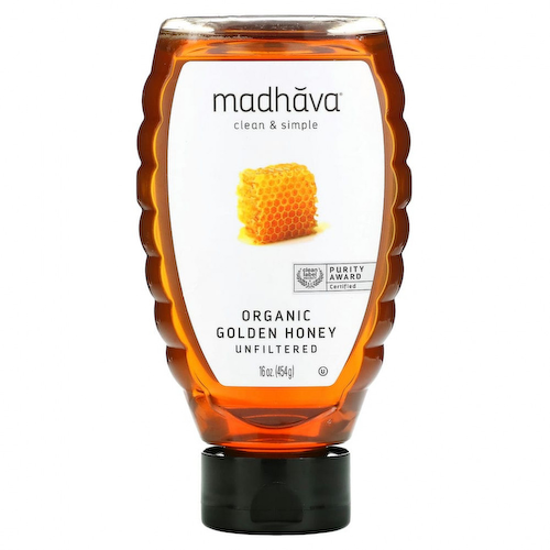 Madhava Natural Sweeteners, Органический золотой мед, нефильтрованный, 454 г (16 унций) #1