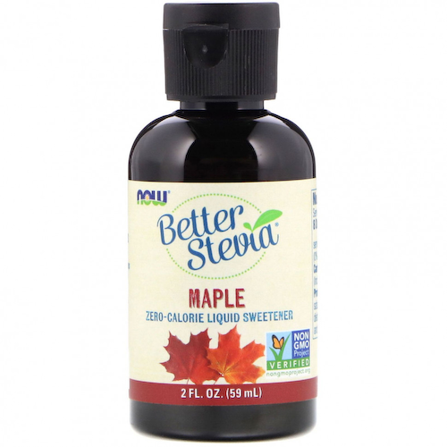 NOW Foods, Better Stevia, бескалорийный жидкий подсластитель, кленовый, 2 ж. унц. (59 мл) #1
