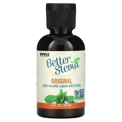 NOW Foods, Better Stevia, бескалорийный жидкий подсластитель, оригинальный, 59 мл (2 жидких унции) #1
