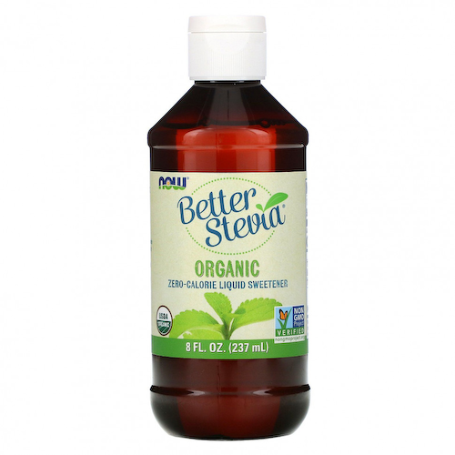 NOW Foods, Better Stevia, органический жидкий бескалорийный подсластитель, 237 мл (8 жидких унций) #1