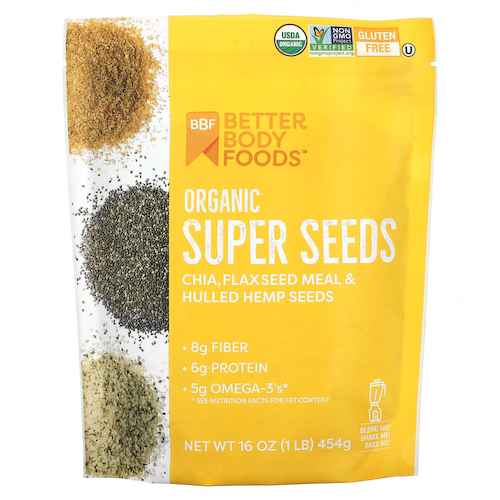 BetterBody Foods, Органические супер семена, 454 г (1 фунт) #1