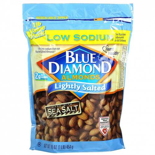 Blue Diamond, Миндаль, малосольный, 454 г (16 унций) #1