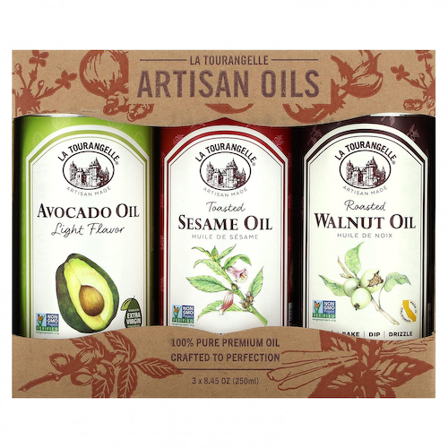 La Tourangelle, LAT Favourites Trio Artisan Oils, 3 штуки, 250 мл (8,45 унции) #1