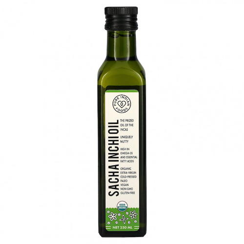 Pure Indian Foods, Органическое масло первого холодного отжима из арахиса инков, 250 мл #1