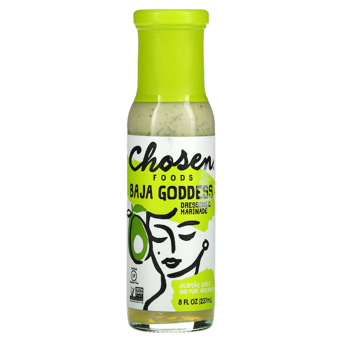 Chosen Foods, Baja Goddess Dressing & Marinade, чеснок халапеньо и чистое масло авокадо, 237 мл (8 жидк. Унций) #1