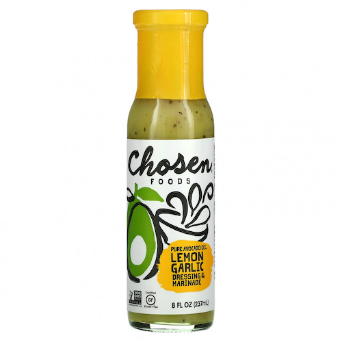 Chosen Foods, Чистое масло авокадо, заправка и маринад, лимон и чеснок, 237 мл (8 жидк. Унций) #1