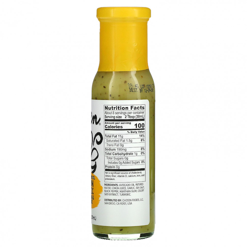 Chosen Foods, Чистое масло авокадо, заправка и маринад, лимон и чеснок, 237 мл (8 жидк. Унций) #1