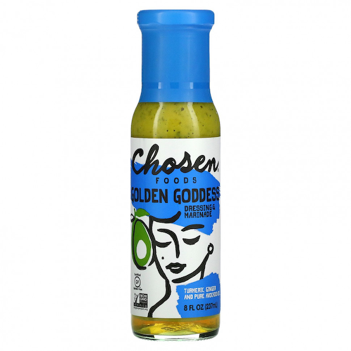 Chosen Foods, Golden Goddess Dressing & Marinade, куркума, имбирь и чистое масло авокадо, 237 мл (8 жидк. Унций) #1