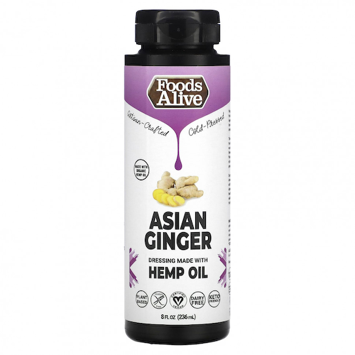 Foods Alive, Dressing Made with Hemp Oil, Asian Ginger, 8 fl oz (236 ml) #1