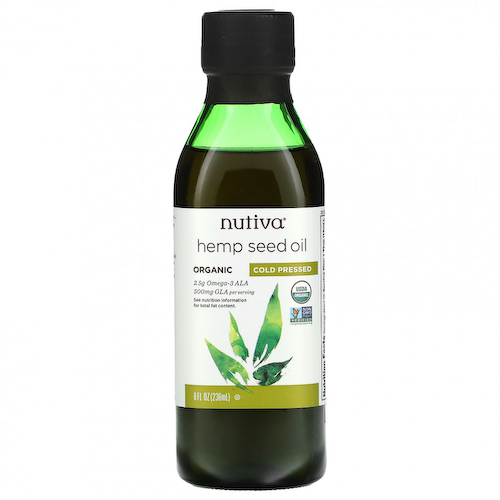 Nutiva, органическое масло семян конопли, холодного отжима, 236 мл (8 жидк. унции) #1