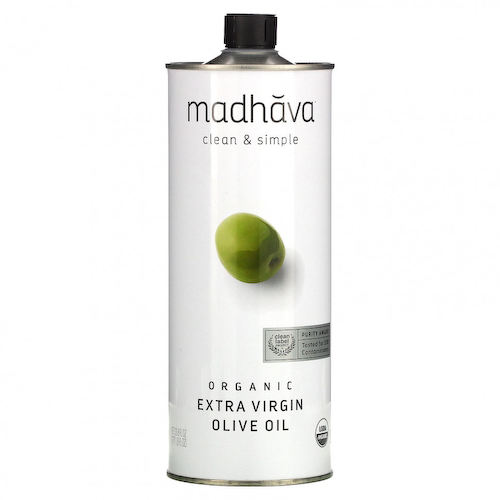 Madhava Natural Sweeteners, Органическое оливковое масло холодного отжима, 33,8 жидк. Унции #1