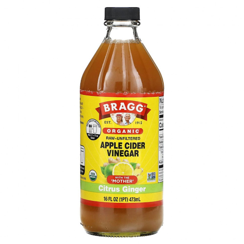 Bragg, Organic, яблочный уксус, цитрусовый имбирь, 473 мл (16 жидк. Унций) #1