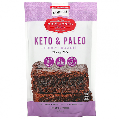 Miss Jones Baking Co, Смесь для выпечки Keto & Paleo Fudgy Brownie, 300 г (10,57 унции) #1