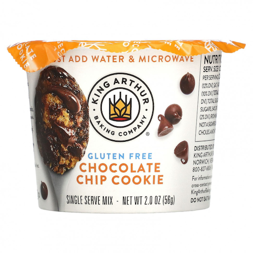 King Arthur Flour, Смесь для одной порции без глютена, шоколадное печенье, 56 г (2 унции) #1