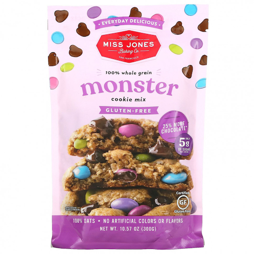 Miss Jones Baking Co, Смесь из 100% цельнозернового печенья Monster, 300 г (10,57 унции) #1