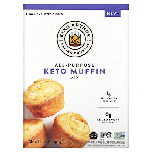 King Arthur Flour, Универсальная смесь для кето-маффинов, 283 г (10 унций) #1