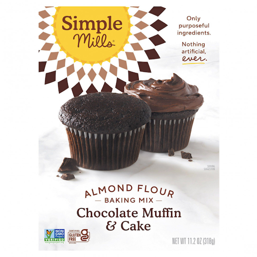 Simple Mills, смесь для выпечки шоколадных кексов и коржа из миндальной муки, 318 г (11,2 унции) #1