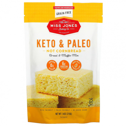 Miss Jones Baking Co, Keto & Paleo, смесь не кукурузного хлеба и маффинов, 210 г (7,4 унции) #1
