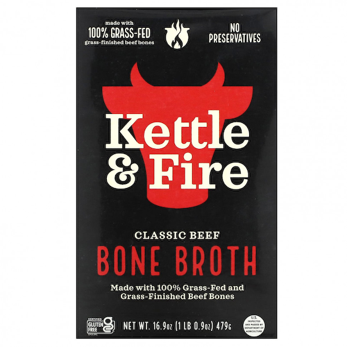 Kettle & Fire, Bone Broth, классическая говядина, 479 г (16,9 унции) #1