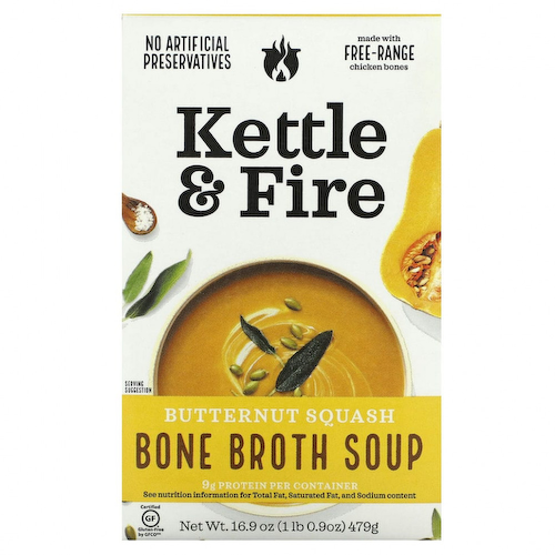 Kettle & Fire, Bone Broth Soup, мускатная тыква, 479 г (16,9 унции) #1