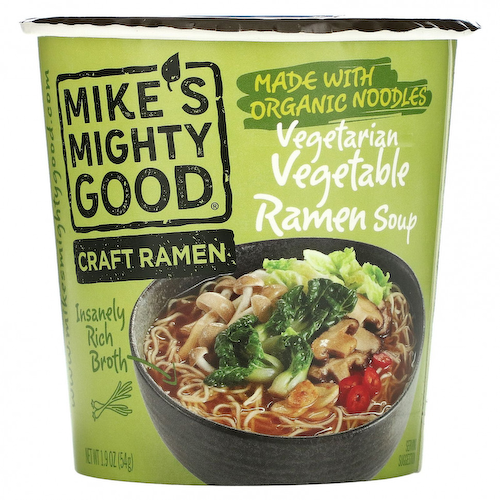 Mike's Mighty Good, Craft Ramen, вегетарианский овощной суп рамен, 54 г (1,9 унции) #1