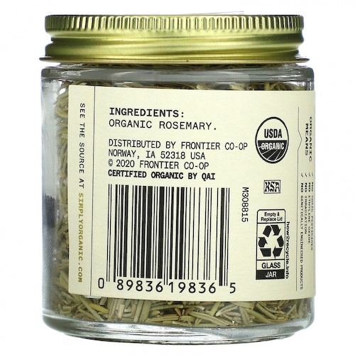 Simply Organic, Single Origin, испанский розмарин, 0,97 унции (28 г) #1