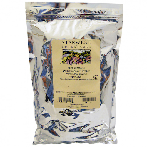 Starwest Botanicals, Красный порошок сандалового дерева, 1 фунт #1