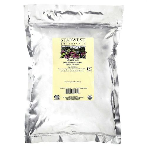 Starwest Botanicals, Натуральный цельный кардамон без шелухи, 1 фунт #1
