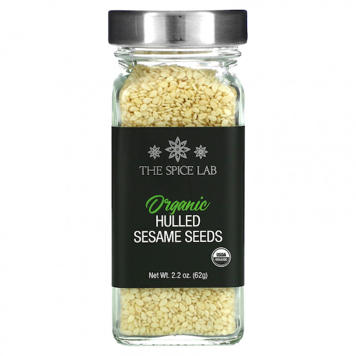 The Spice Lab, Органические очищенные семена кунжута, 62 г (2,2 унции) #1