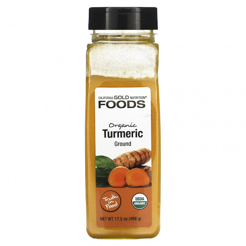 California Gold Nutrition, ЕДА - органическая куркума, молотая, 496 г (17,5 унции) #1