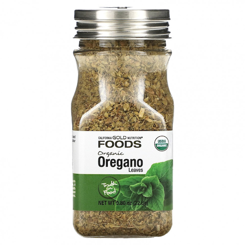 California Gold Nutrition, FOODS, органический орегано, 22,6 г (0,80 унции) #1