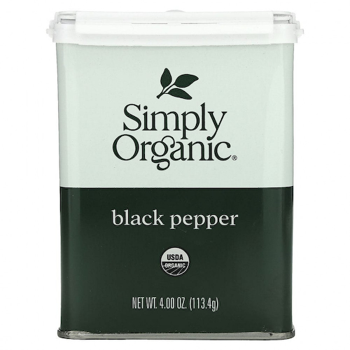 Simply Organic, Молотый черный перец, 113,4 г (4 унции) #1