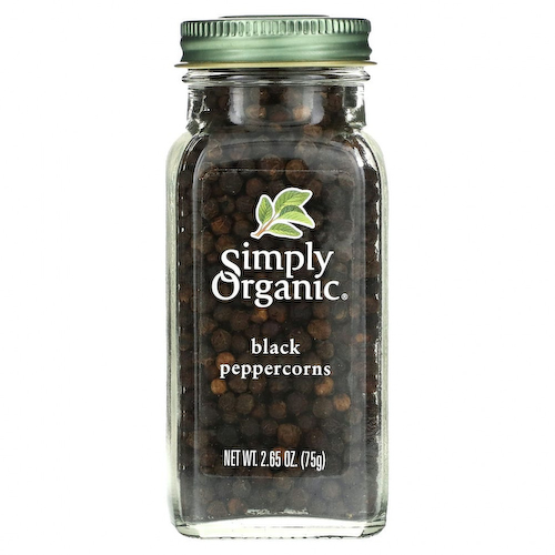 Simply Organic, Зерна черного перца, 2.65 унций (75 г) #1