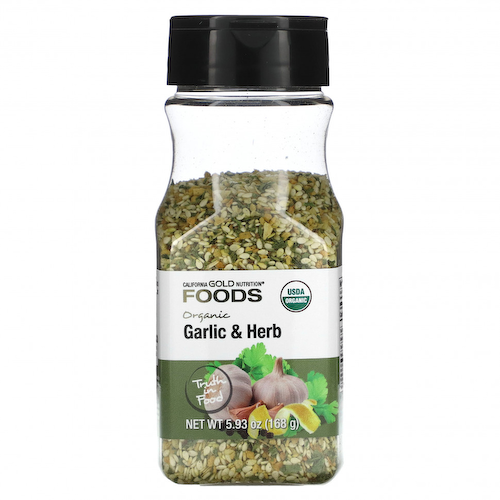 California Gold Nutrition, ЕДА - органический чеснок и травы, 168 г (5,93 унции) #1