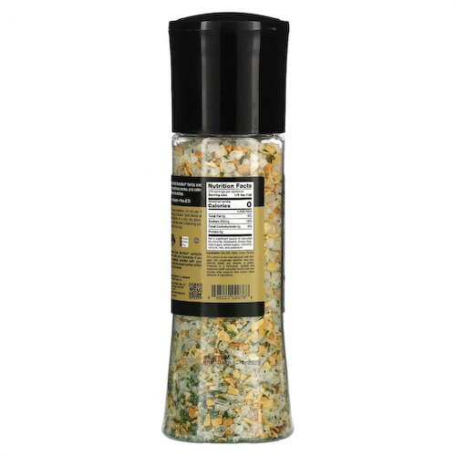 California Gold Nutrition, FOODS, морская соль с чесноком в мельнице, 270 г (9,52 унции) #1