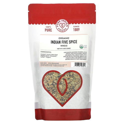Pure Indian Foods, Органические индийские пять специй, цельные, 226 г (8 унций) #1