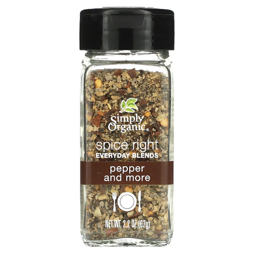 Simply Organic, смеси органических специй на каждый день, перец и другие приправы, 62 г (2,2 унции) #1