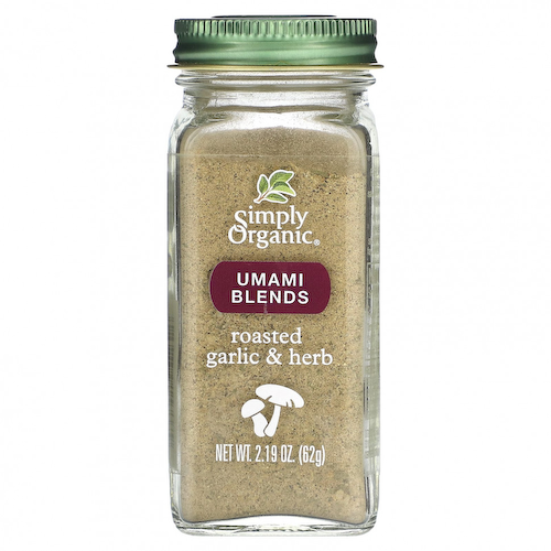 Simply Organic, Смеси умами, жареный чеснок и травы, 62 г (2,19 унции) #1