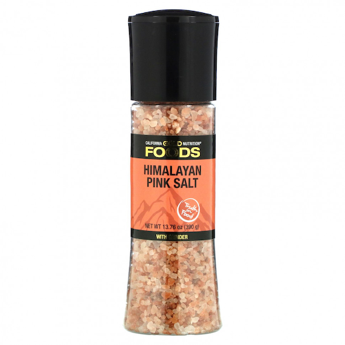 California Gold Nutrition, FOODS, розовая гималайская соль в мельнице, 390 г (13,76 унции) #1