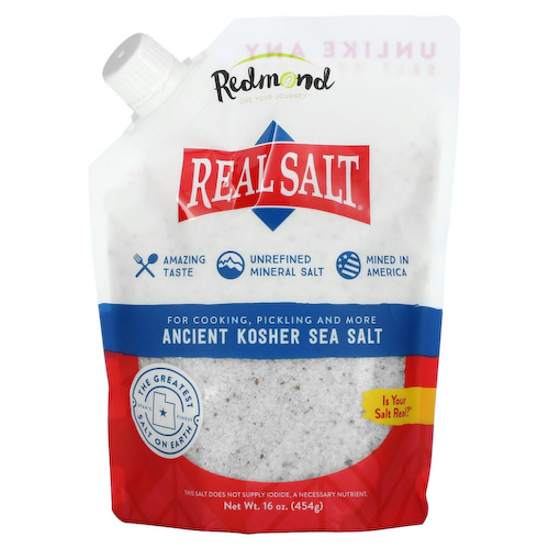 Redmond Trading Company, Real Salt, древняя кошерная морская соль, 454 г (16 унций) #1