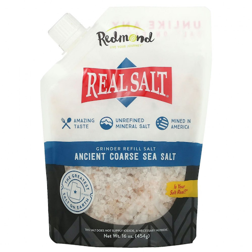 Redmond Trading Company, Real Salt, древняя грубая морская соль, соль для измельчения, 454 г (16 унций) #1